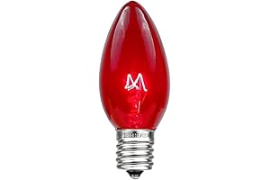 Novelty Lights C9 Christmas Lights Outdoor Red