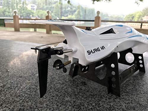 SOWOFA 17.8\" Remote Control Boat 45cm Hull Max Speed 30km Brush Motor Power Enough Water-Cool Fully Control rc Speedboat watercraft for Teens Adults Boys (10-24 Shipping dasy)