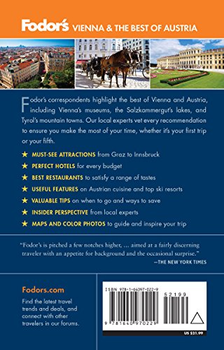 Fodor's Vienna And The Best Of Austria: With Salzburg & Skiing In The Alps (Travel Guide) #TOP1