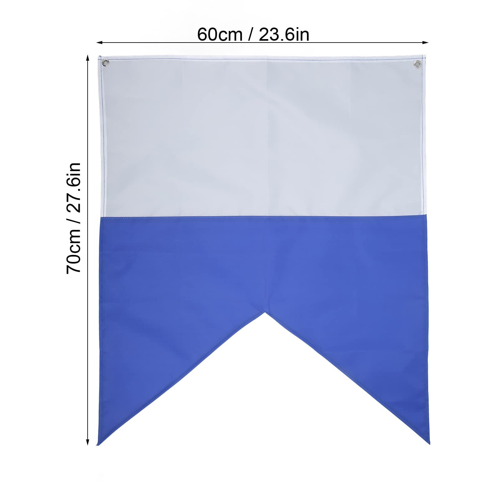 Dive Boat Alpha Flag Lekkie Nurkowanie Niebiesko-białe Flagi 70x60cm Poliestrowa Flaga Nurka z Jasnymi Kolorami do Nurkowania Pod Wodą