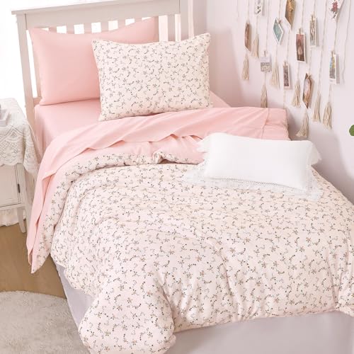 Wake In Cloud - Floral Comforter Set, Coquette Cottagecore Aesthetic
