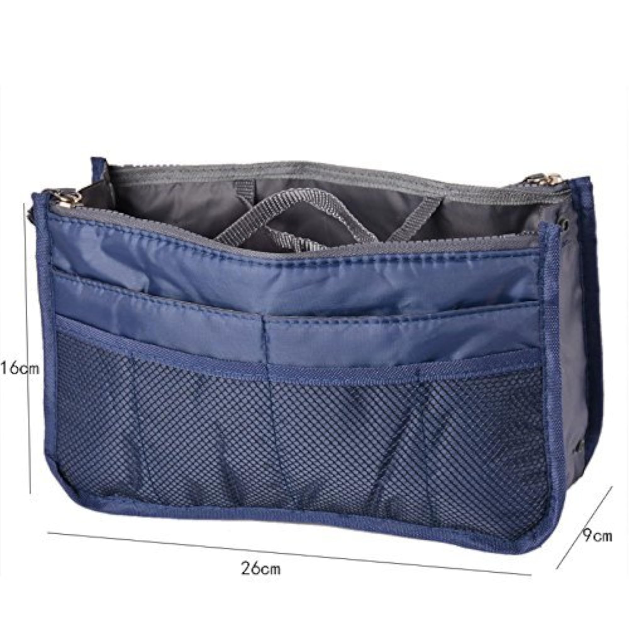 GlobalNiche Dark Blue Cosmetic Organizer Bag