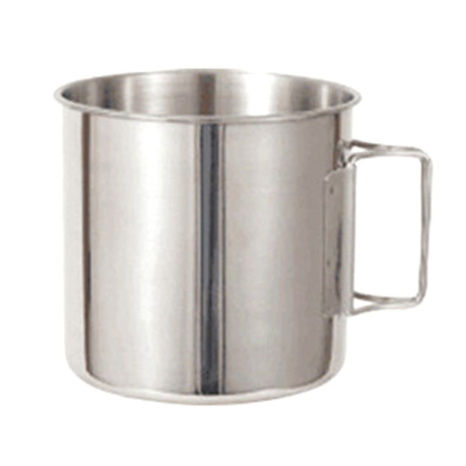 Camping Cup Stainless Steel Pot Portable Water Mug Cup With Foldable Handle 330 500ml Camping Hiking Mug Beer-Cup