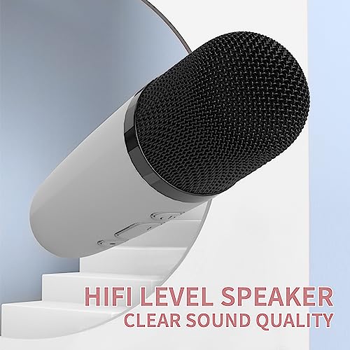 Image of Mini Karaoke Machine for Kids, Portable Bluetooth Speaker with Wireless Microphone,Kids Music Player Toys for Girls and Boys,3,4, 5, 6, 7, 8+ Years Old, Teens Birthday (White-Unicorn)