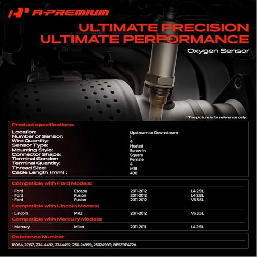 Sensor de Oxígeno A-Premium Compatible Ford & Mercury & Lincoln miniatura 2