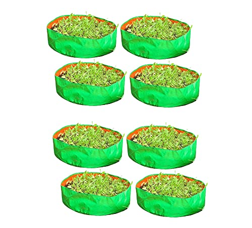 YUVAGREEN Heavy Duty Terrace Gardening Leafy Vegetable Green Grow Bag (18" X 9") - (Pack of 8) (B09FFKG2V9) Amazon Price History, Amazon Price Tracker