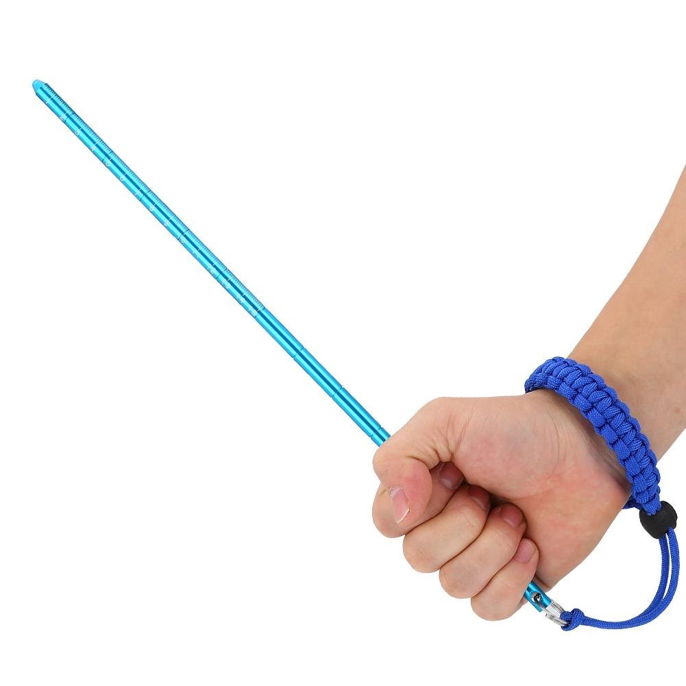 Scuba Diving Pointer, Diving Noise Maker Lobster Tickle Stick Tank Banger Pointer Rod with Wrist Lanyard(Royal Blue) Aquatic Sports Swimming Supplies