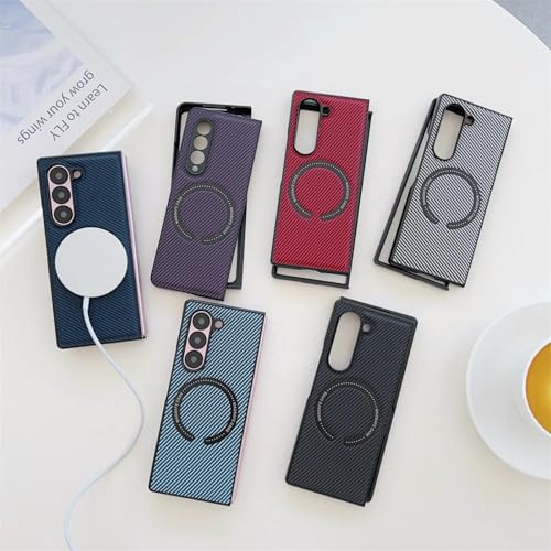 Coque Samsung Galaxy Z Fold3 en cuir et carbone luxe - 2