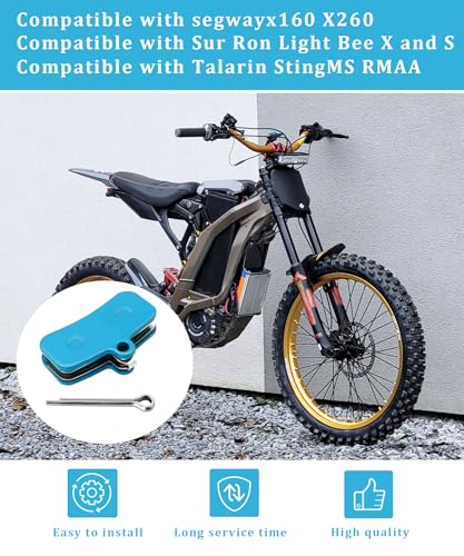 Image of 4 Pcs Front & Rear Disc Brake Pads Fits for Sur Ron Light Bee X and S,for Talaria Sting MX3 R /MX4,for Segway X160 X260 Electric Dirt Bike Replacement Parts