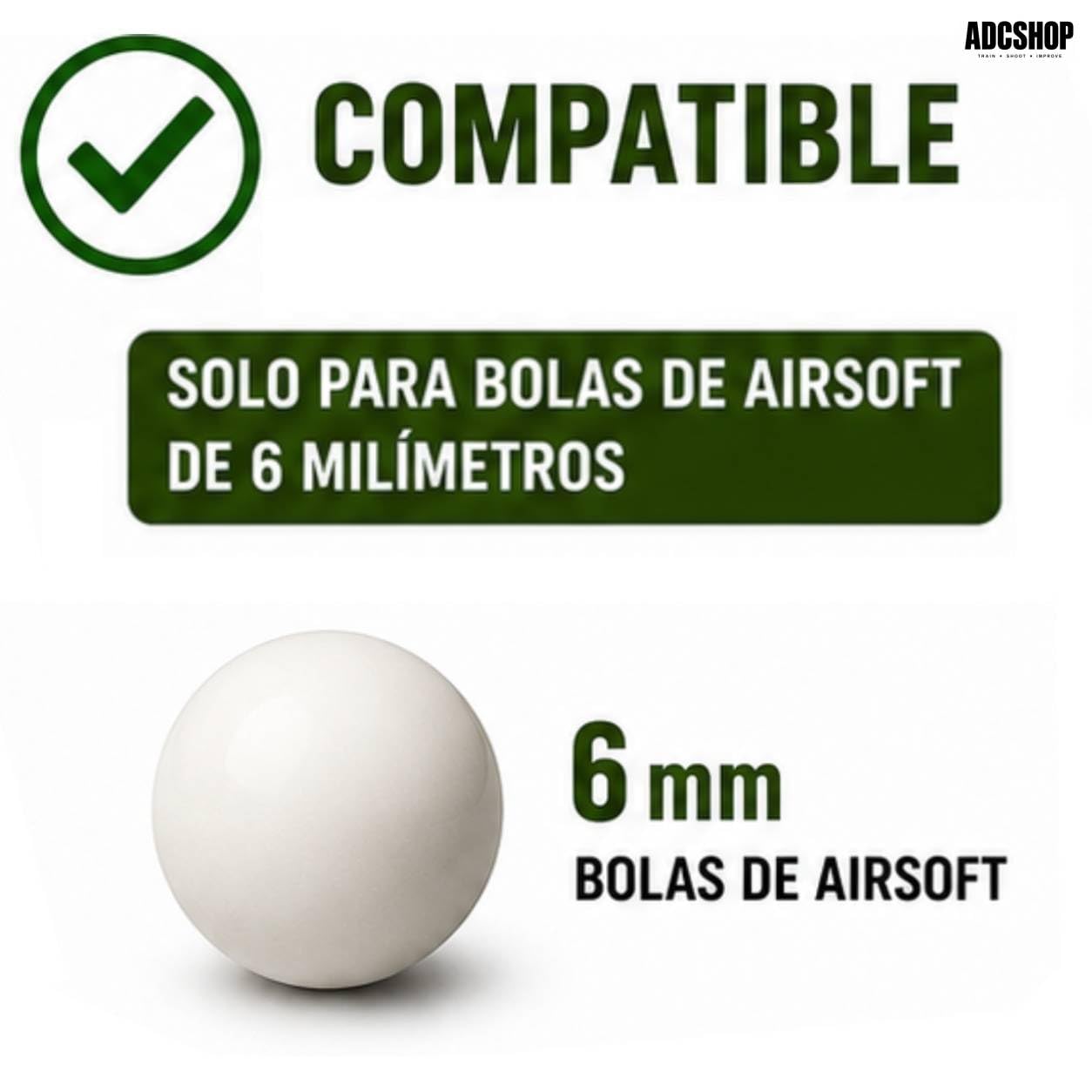 Cazabalines Airsoft. Tiro Dual + 100 dianas 17x17 cms x Objetivos móbiles