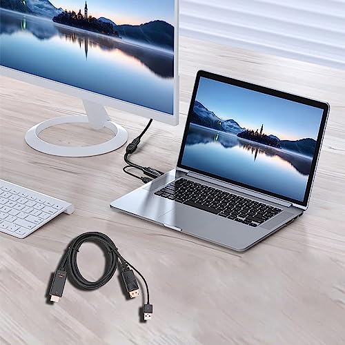 Image of MICROWARE HDMI to DisplayPort Adapter with USB Power, 4K X 2K HDMI Male to DP Female Adapter Compliant with Xbox One /PS4 /P5