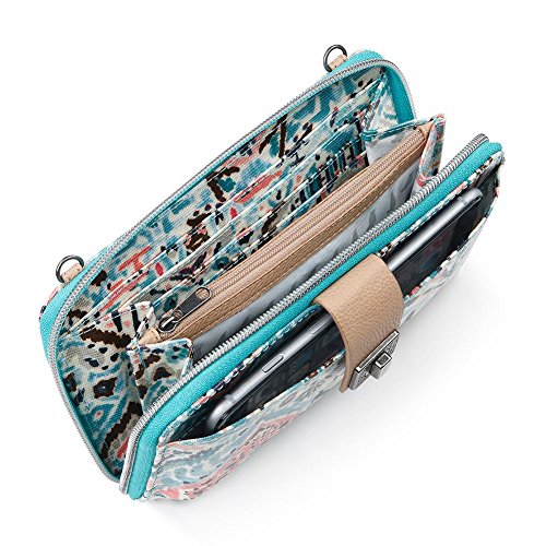 Image of Sakroots Smartphone Crossbody Purse - Women's Cellphone Bag & Wallet For Everyday - Convertible Wristlet With Zipper