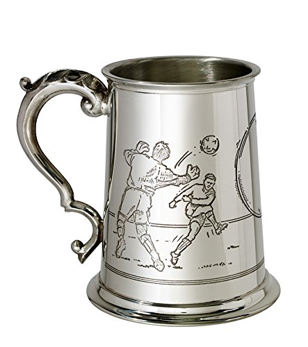 Wentworth Pewter - Football Scene 1 Pint Pewter Tankard
