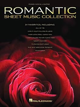 Paperback Romantic Sheet Music Collection Book