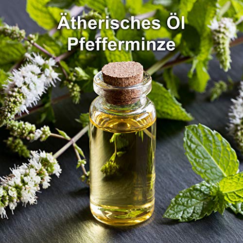 Pfefferminzöl BIO | 30 ml Ätherisches Öl 100% Naturrein | Minzöl gegen Kopfschmerzen Migräne | Pfefferminz Aroma Zum Verzehr | Diffuser Duftöl Duftlampe Aromatherapie Minze Pur auch China Öl genannt