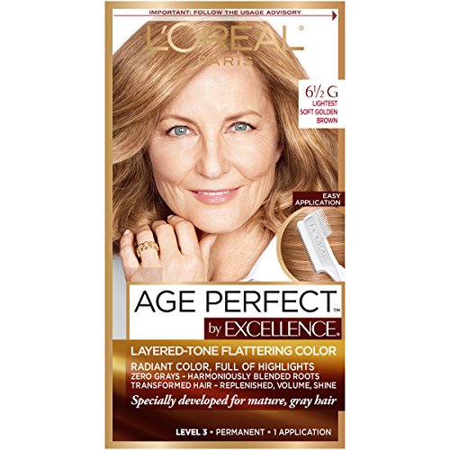 Image of L'Oreal Paris ExcellenceAge Perfect Layered Tone Flattering Color, 6.5G Lightest Soft Golden
