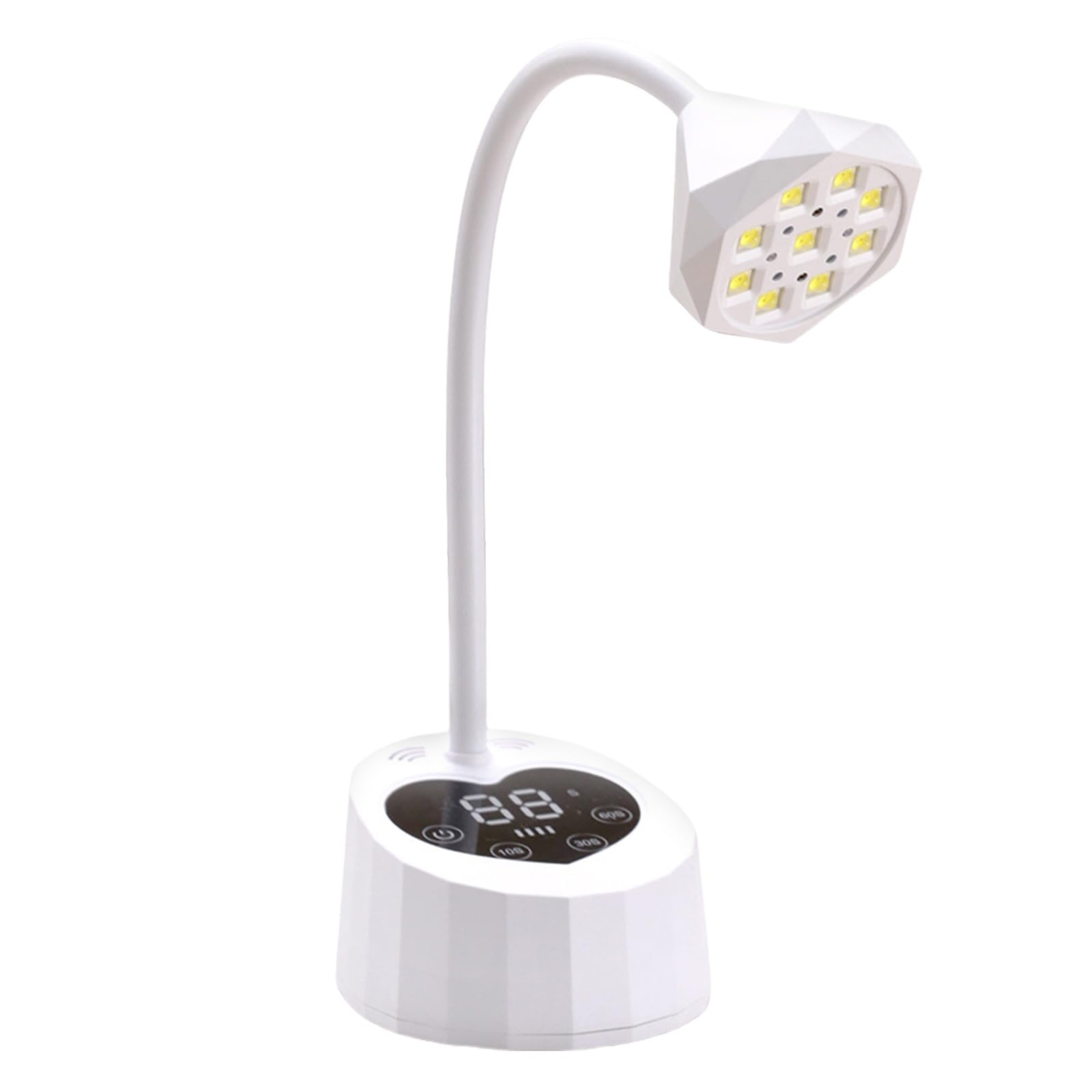 Montesy Rechargeable Nails Lamp Nails Light Quick-Drying Nails Lamp with Heart Base Flexible Nails Dryer for Gels Nails