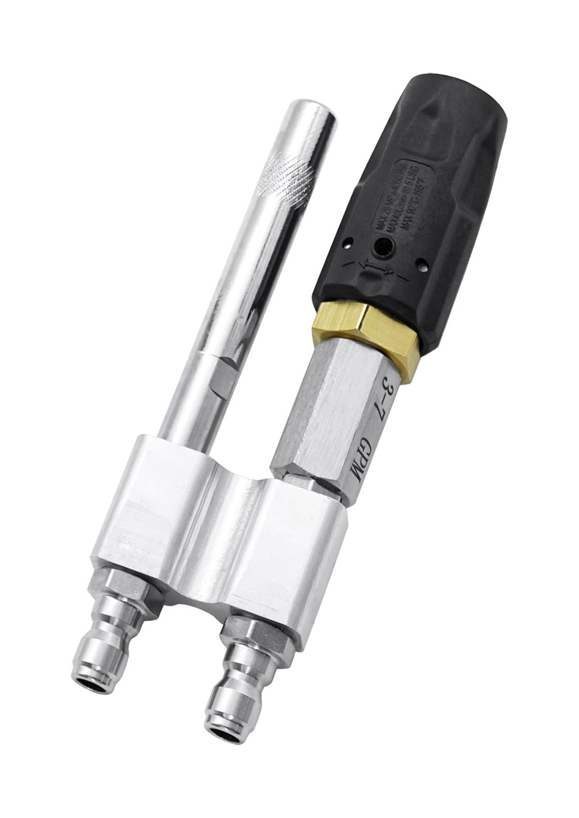 Moqlkzpyi One Color Pressure Washer Nozzles Quick Connect Spray Tips, Adjustable Downstream M5 Twist Soap Nozzle, 3-7 Gpm, 1/4 Qc, 1000-6000 Psi