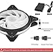 immagine 1upHere 3-Pin LED Ventola da 120mm Super Silenzioso 3 Pack, LED Rosso/T3RD3-3-IT