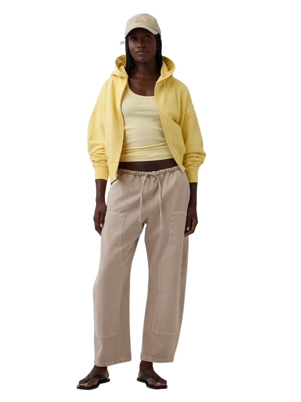 

                                                    GAP Womens Pull-on Barrel Pant Wicker 1 XL