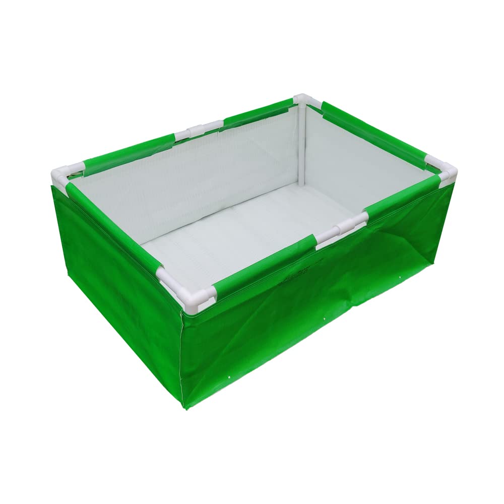OrganicBazarRectangle Grow Bag with Supporting PVC Pipes (36 X 24 X 12 inches)