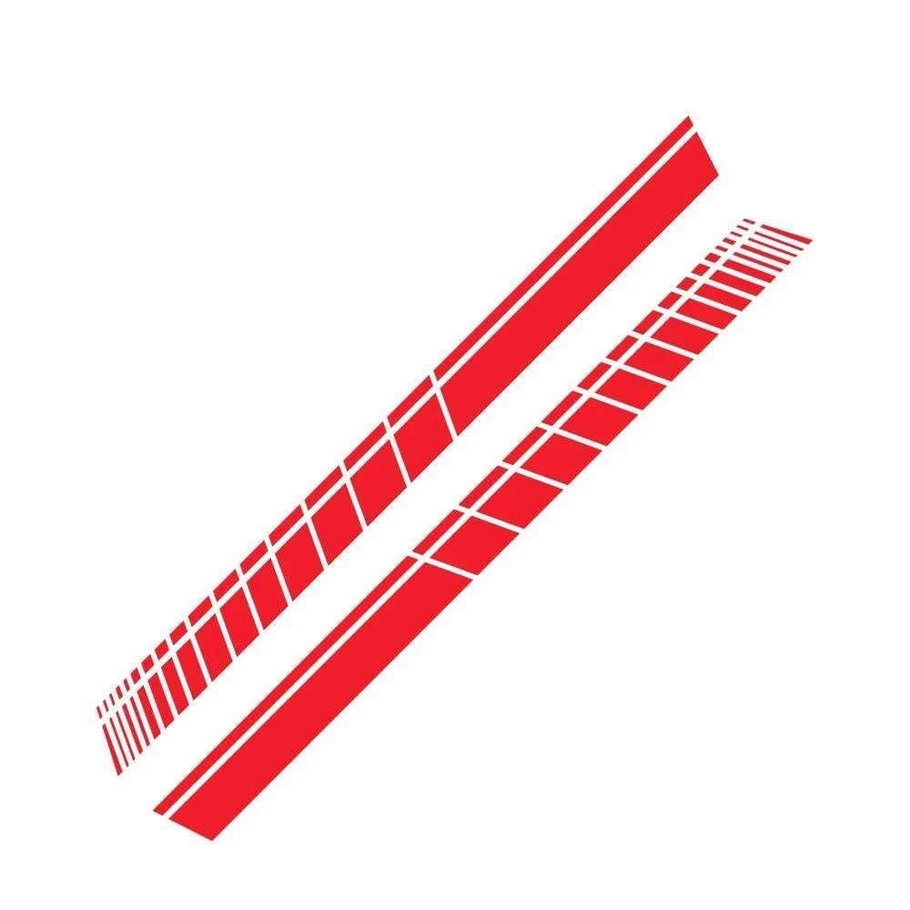 2pcs Car Side Skirt Sticker Long Stripe Auto Vinyl Film Wrap Stickers Tuning Universal Shelter Scratches DIY Decals Car Accessories