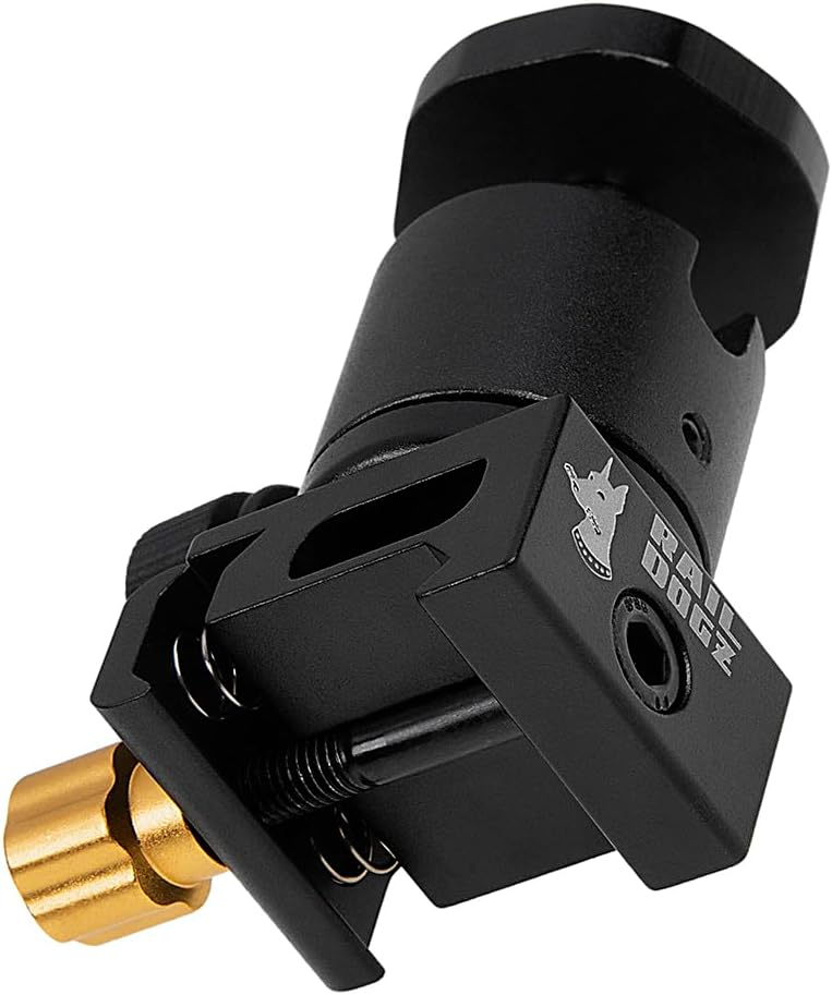 Rail DOGZ Universal Rail Mount for Small Cameras - All Metal Mount Compatible with Picatinny 1913 Rail Integration System