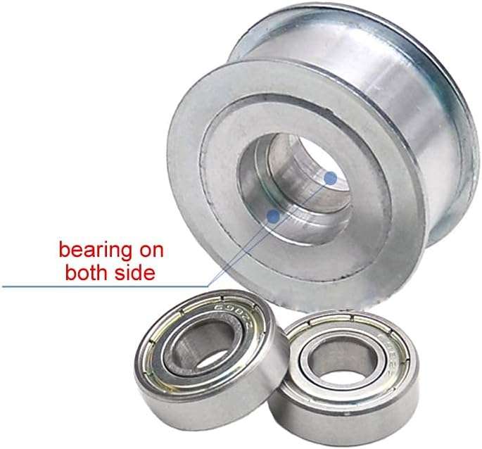 5M 36Teeth Idler Timing Pulley 10mm Bore 5mm Pitch for 15mm Width Belt 5M36T Tensioner Pulley Without Tooth Synchronous Wheel with Bearing (tooth width: 16mm, without tooth; bore: 10mm)