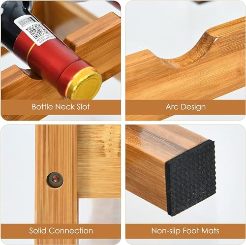 Soporte para vino 12 botellas 2 niveles miniatura 7