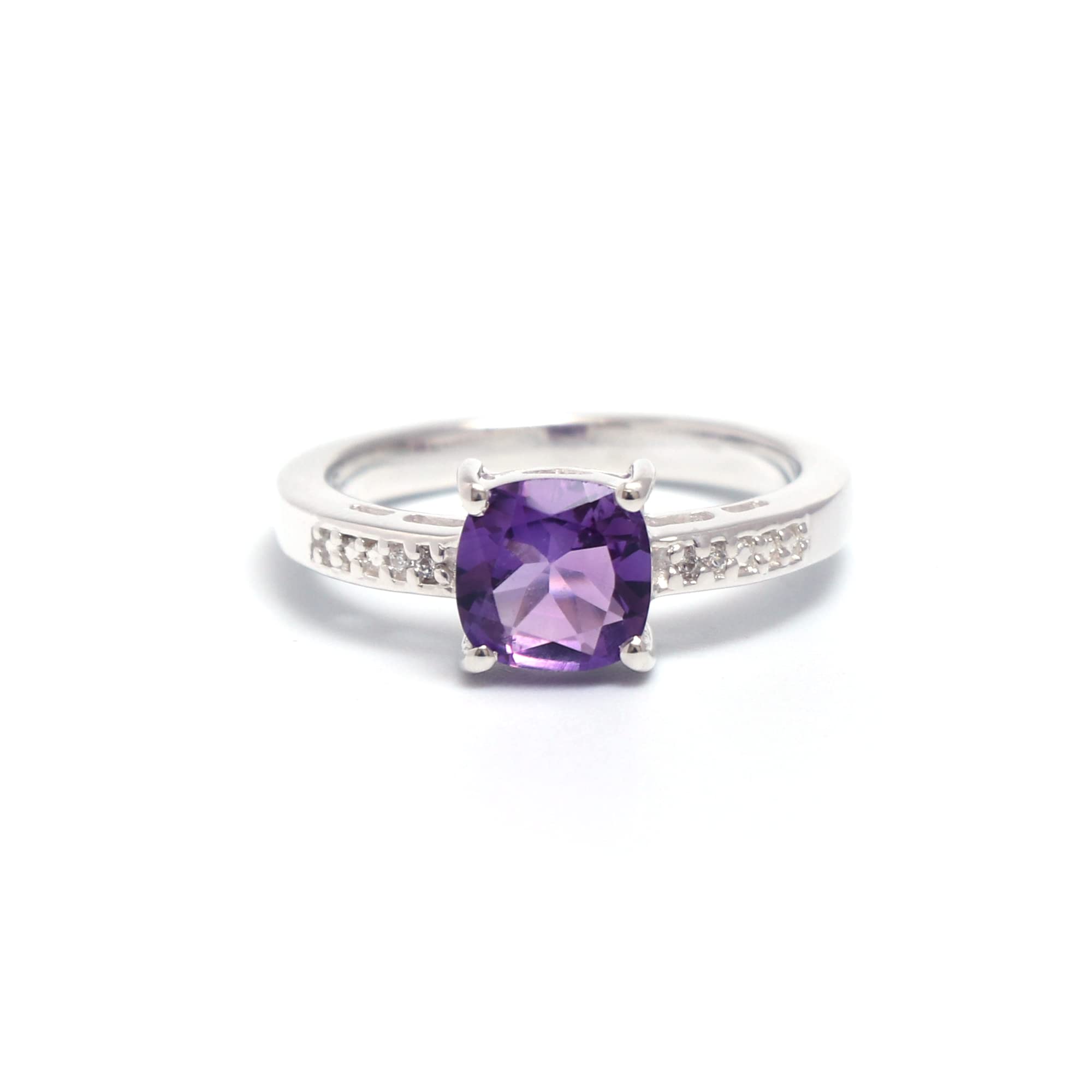 Hiflyer Jewels 925 Sterling Silver Natural Amethyst and White Topaz Gemstone Ring For Her 925 Stamp Ring Jewelry | Gifts For Women And Girls (22) (B0BRJ8V7V6) Amazon Price History, Amazon Price Tracker