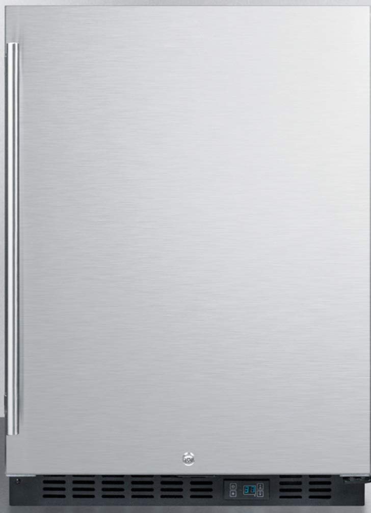 Summit Appliance SCR610BLSDCSS 5 cu ft Compact Fridge Stainless Steel
