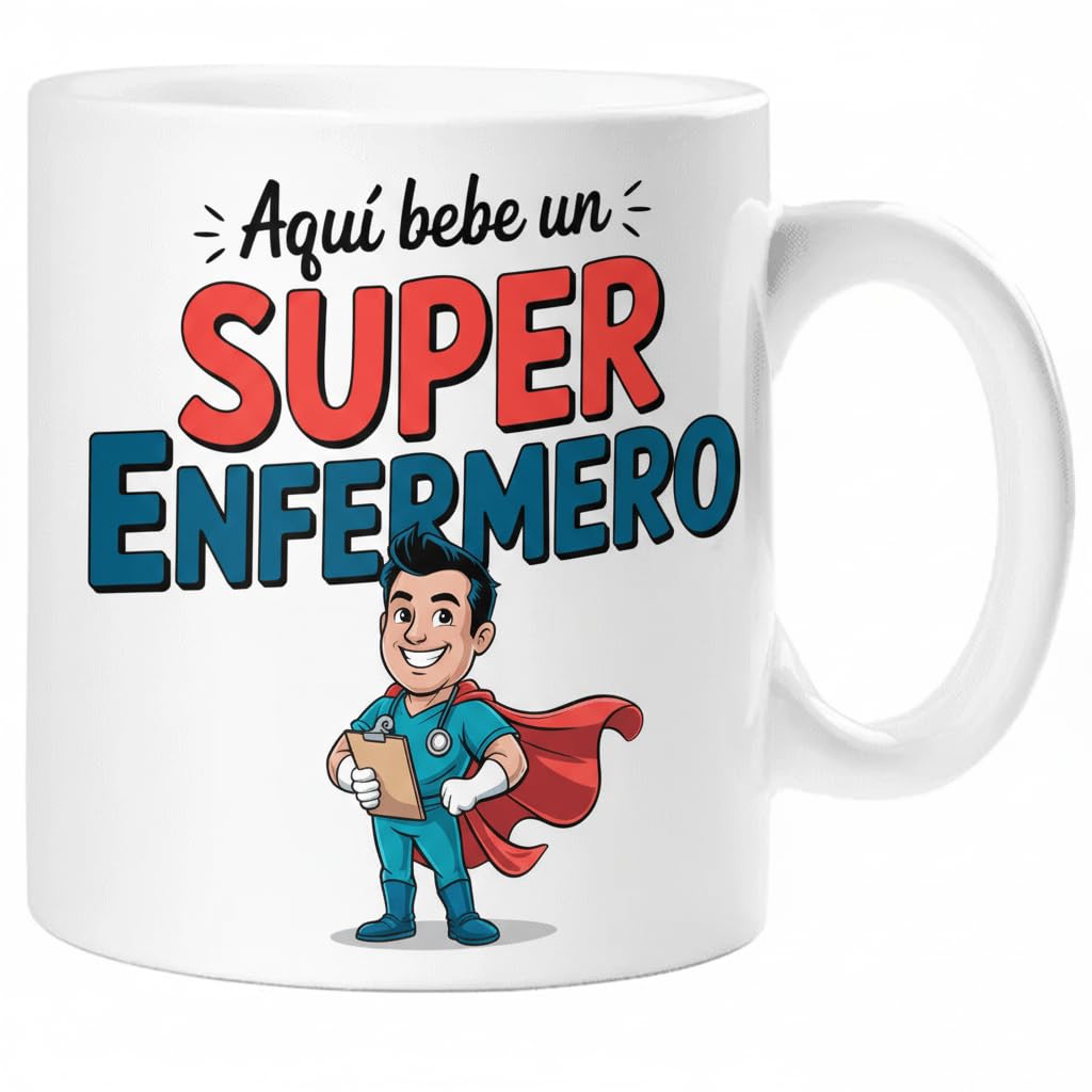 Taza SUPER POLICÍA – Regalo Original para POLICÍA | Taza de Cerámica 325ml con Diseño Superhéroe | Apta Microondas y Lavavajillas — view 39