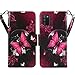Zase Samsung Galaxy A02s A03S Wallet Phone Case for Women Pouch PU Leather Flip Folio Cute Design Cover w/Kickstand ID Card Slot Wrist Strap Compatible w/Samsung Galaxy A02S A03S (Hot Pink Butterfly)