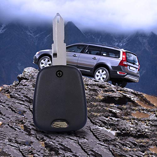 Image of Replacement 2-Button Key Fob Shell Case for Peugeot 206 - Uncut Blank Remote Housing, Compatible with 207 306 307, No Programming Required