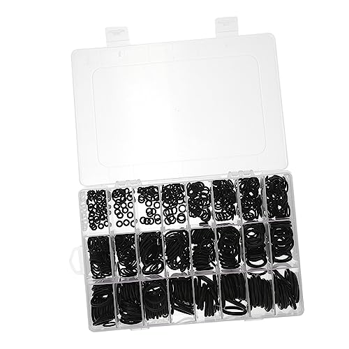 ABOOFAN Automotive Air Conditioning Sealing Ring Kit 740pcs Boxed Heat-Resistant Rubber Gasket Sealer Super Elastic Black