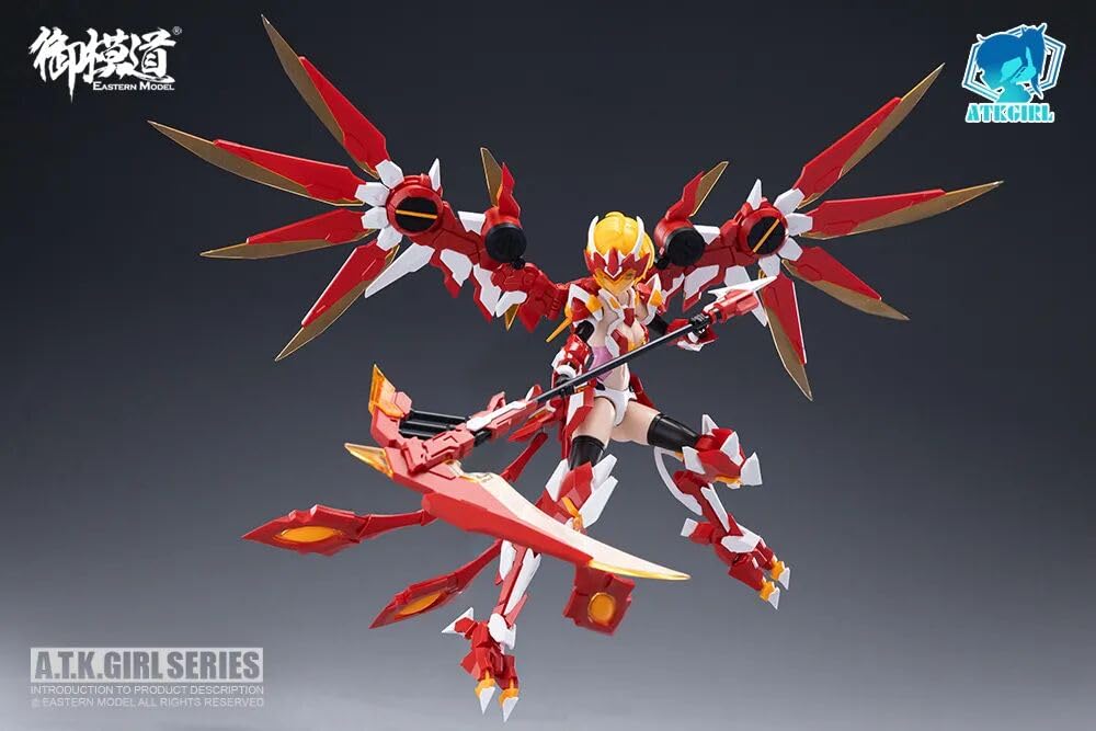 Model Wschodni ATK Girl Zhuque Vermilion Bird 1/12 160 mm plastikowy zestaw modeli, cztery chińskie boskie bestie seria Mecha Girl Action Figure Model montażowy
