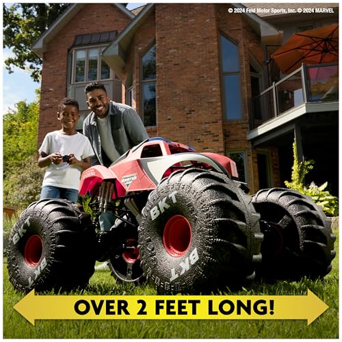 image for Monster Jam Marvel Mega Spider-Man RC Monster Truck, All-Terrain, Over