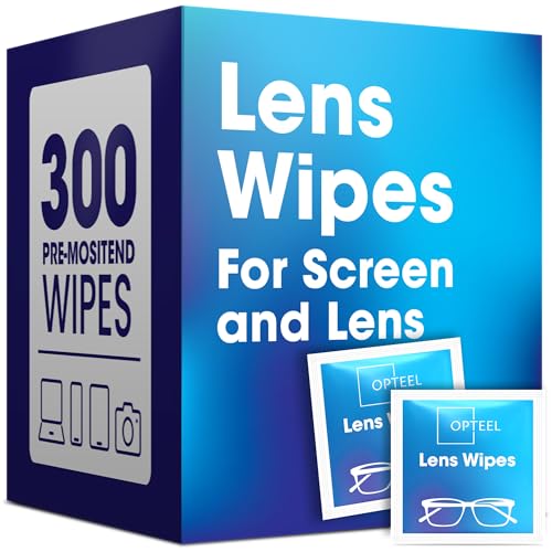 Screen Cleaner Wipes – Quick Dry, Streak-Free Screen Wipes for Electronics, Phones, Computers, Cameras, and All Lenses, Soft & Gentle, 300ct, Pre-Moistened & Individually Wrapped