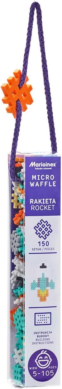 Marioinex 903469 Blocks Micro Waffle Rocket Set with 150 Pieces Aeroplane Toy Rocket Toy for Children Building Blocks Children Building Blocks