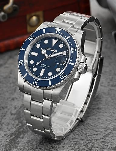 Montre de plongée automatique PT5000 Tactical Frog Cronos sport 40mm bleue