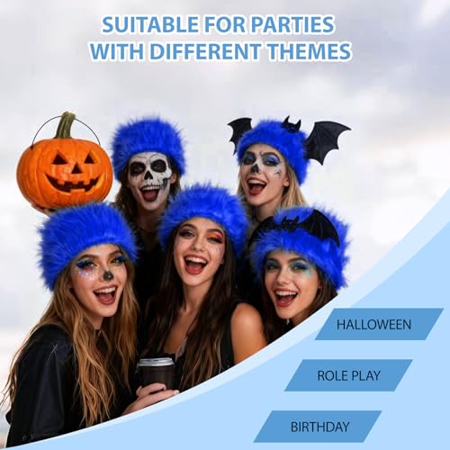 Image of Blue Wigs for Halloween Cosplay Cosplay Crazy Wigs for Men Silly Wigs for Party