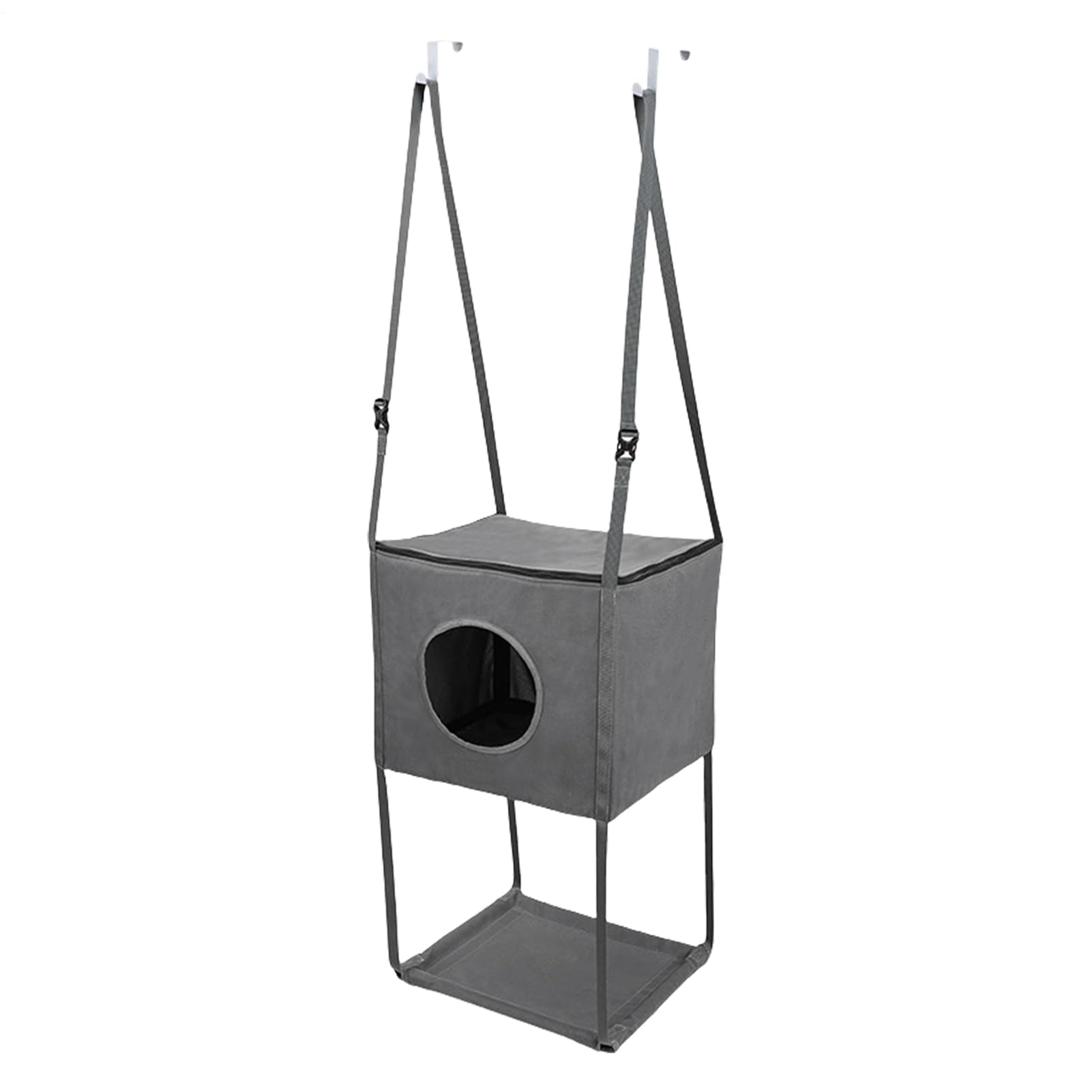 Mensola per finestra per gatti - in metallo PVC poliestere in | tessuto a rete traspirante, piattaforma di riposo montata su finestra, struttura portante | per interni