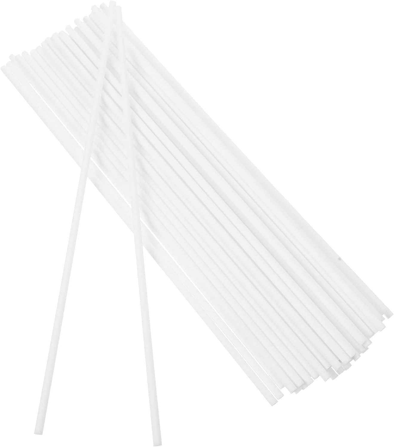 50Pcs 4Mm White Reed Diffuser Sticks for Essential Oils, Fiber Aromatherapy Diffuser Replacement Refills for Home, Office and Spa Air Fresheners