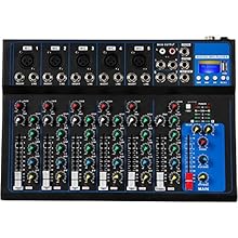 This is new 7-channel Bluetooth mixer, built-in wireless Bluetooth, DSP reverberation effect, 3-band equalization adjustment, comes with USB interface, support U disk playback function. Reminder: This kind of mixer is a traditional analog product, so...