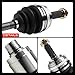 A-Premium CV Axle Shaft Assembly Compatible with Honda Prelude Base/Type SH 1997-2001, Front Left Driver Side, Replace# 44011S30951