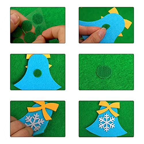 Wodmb Diy Felt Christmas Tree Skirt Non-Woven Christmas Tree Decor Floor Mat Kids Toys Xmas New Year Decoration (Color : A, Size : 20305Cm) #TOP5