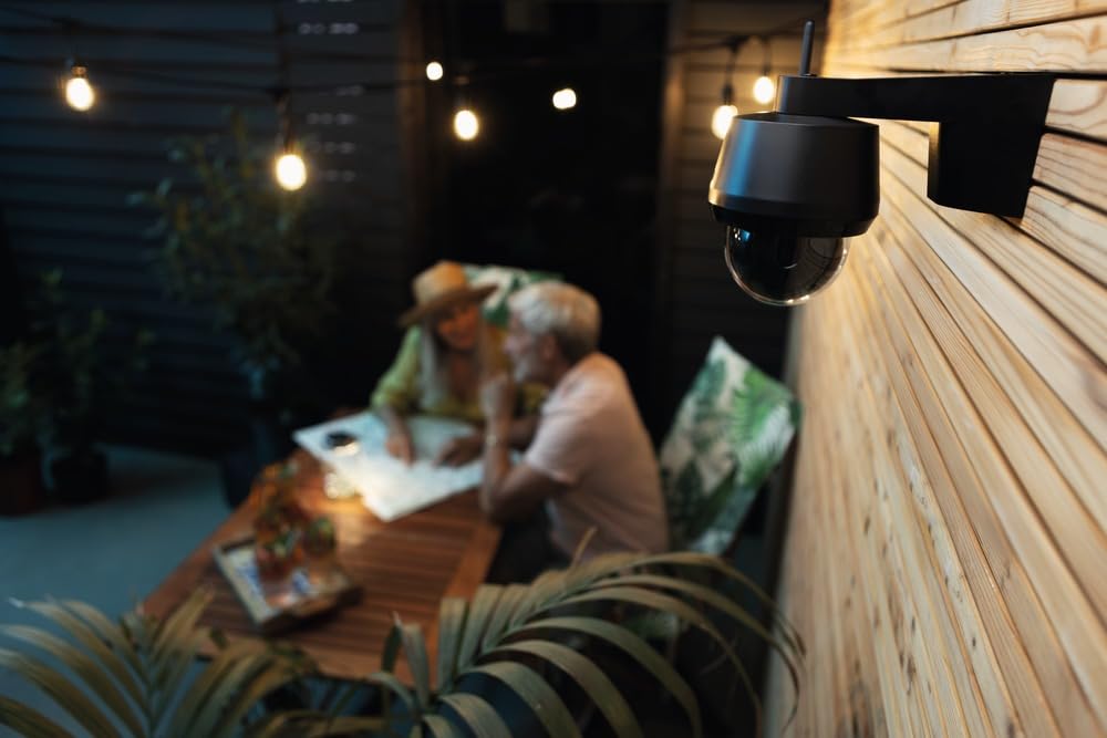 ABUS Kamera monitoringowa EasyLook BasicSet PPDF17100 – kamera + przenośny monitor z ekranem dotykowym: wykrywanie ruchu, tryb alarmu i nagrywania, funkcja interkomu, widoczność w nocy