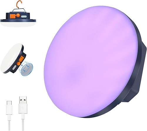 IODOO - Linterna UV para campamento 10000 mAh 48 LED UV reflector 3000 lm luz blanca detector de orina de mascotas para orina de perrogato manchas