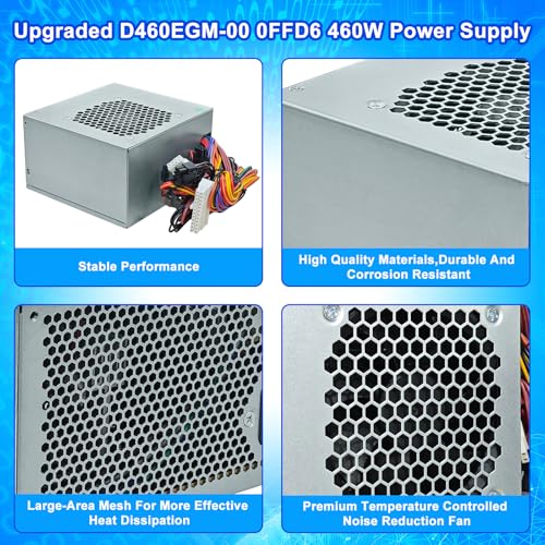 Fuente de alimentación ATX 460W compatible Dell Precision miniatura 5