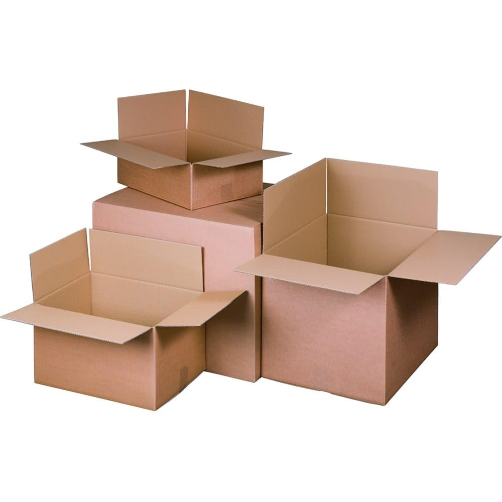 PROREGAL Mega Deal 50x Versandkarton | LxBxH 355x245x135 mm | 1-wellig | braun | Faltkarton Verpackungskarton